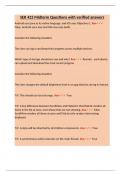 SER 423 Midterm Questions with verified answers