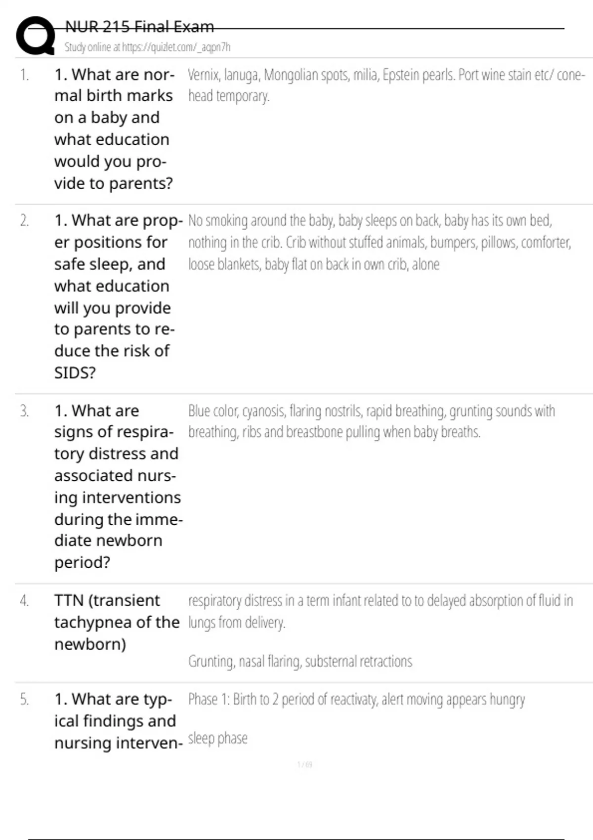 NUR 215 FINAL EXAM AND PRACTICE EXAM NEWEST 2025 QUESTIONS AND CORRECT ...