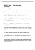 EDFN Test 1 Questions & Answers