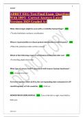 ABRET EEG Test Final Exam Questions With 100- Correct Answers Latest Versions 2025 Graded A&plus;&period;