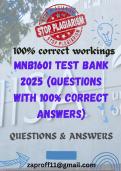 MNB1601 TEST BANK 2025 &lpar;QUESTIONS WITH ANSWERS&rpar;