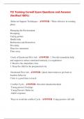 TCI Training Cornell Exam Questions and Answers  &lpar;Verified 100&percnt;&rpar;