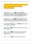 NAPSR CNPR Exam Questions and Answers Latest Versions 2025 Best Rated A&plus; Guaranteed Success