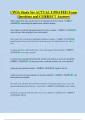 CPOA Study Set ACTUAL UPDATED Exam  Questions and CORRECT Answers 