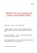 BIOL203&colon; Final Exam Questions And Answers Latest Updates &lpar;2025&rpar;&excl;&excl;