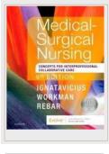 TEST BANK--MEDICAL SURGICAL NURSING CONCEPTS FOR INTERPROFESSIONAL COLLABORATIVE CARE&comma; 9TH EDITION BY IGNATAVICIUS&period; CHAPTER 1-74 ALL CHAPTERS INCLUDED