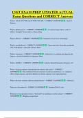 CSST EXAM PREP UPDATED ACTUAL   Exam Questions and CORRECT Answers 
