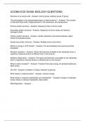 UCONN ECE EXAM&colon; BIOLOGY QUESTIONS 
