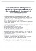 Hesi Rn Exit Exam With Ngn Latest Version B 2024-2025&sol;Hesi Exit Rn Next Generation Exam All Questions And Correct Detailed Answers