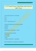 C-27 Trade Exam 4 Questions and Answers 100&percnt; Pass