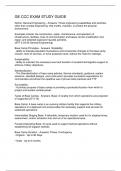 GE CCC EXAM STUDY GUIDE