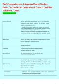 OAE Comprehensive Integrated Social Studies Exam &sol; Actual Exam Questions & Correct&comma; Certified Solutions &sol; 2025&period; 