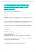 ITP 303 MORESTREAM QUESTIONS WITH 100&percnt;RATED ANSWERS 2024&sol;2025 LATEST UPDATED&sol;GET A&plus;