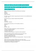HTM 231 FINAL EXAM GUIDE QUESTIONS WITH 100&percnt;RATED ANSWERS 2024&sol;2025 LATEST UPDATED&sol;GET A&plus;