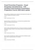 Fraud Prevention Programs - Fraud Prevention and Deterrence - CFE Certified Fraud Examiner Examination Preparation Course 2025 latest update