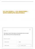 HY-102 EXAM 1 &vert; 131 QUESTIONS &vert; WITH COMPLETE SOLUTIONS&excl;&excl;