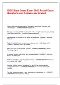IBEC State Board Exam 2025 Actual Exam Questions and Answers A&plus; Graded