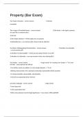  Property &lpar;Bar Exam&rpar; Questions And Answers 100&percnt; Accurate Rated A&plus;