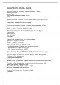 MAIC TEST 2 STUDY GUIDE