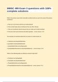 MMSC 490 Exam 3 questions with 100&percnt; complete solutions