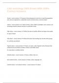 LSU sociology 2001 Exam With 100&percnt; Correct Answers