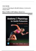 Anatomy & Physiology for Health Professions 4th Edition by Colbert &ndash; Complete Exam Questions & Answers &lpar;Chapters 1&ndash;19 Test Bank&rpar;