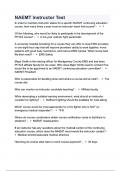 NAEMT Instructor Test Questions and correct answers &lpar;elaborations&rpar; with 100&percnt; accurate &comma; verified &comma; latest fully updated &comma; 2025&sol;2026 &comma;already passed &comma; graded a&plus;&comma; complete solutions guarantee distinctions rationales&vert; 5-star rating