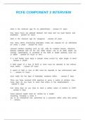RCFE Component 2 Interview Questions Answered 100&percnt; correct
