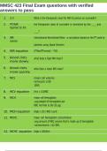 MMSC 423 Final Exam questions with verified answers to pass