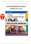 Child Psychopathology &ndash; 8th Edition by Eric J&period; Mash &ndash; Complete Solutions Manual &lpar;Chapters 1&ndash;14 with Answers&rpar;