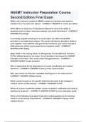 NAEMT Instructor Preparation &lpar;2025 &sol; 2026&rpar; Updated Questions and Verified Answers&comma; 100&percnt; Guarantee Pass