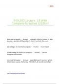 BIOL203 Lecture&period; 18 With Complete Solutions &lpar;2025&rpar;&excl;&excl;