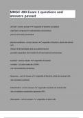 MMSC 490 Exam 1 questions and answers passed