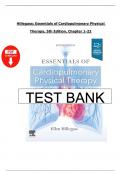 Essentials of Cardiopulmonary Physical Therapy &ndash; 5th Edition by Ellen Hillegass &ndash; Full Test Bank with Answers &lpar;Chapters 1&ndash;22&rpar;