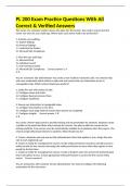 PL 200 Exam Practice Questions With All Correct & Verified Answers