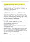 AIRAF 2025 QUESTIONS WITH SOLUTIONS RATED A&plus;