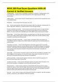 ENVS 200 Final Exam Questions With All Correct & Verified Answers