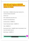 BIOS 252 Lab Practicum 2025&sol;2026  Exam Questions Marking Scheme New  Update &vert; A&plus; Rated
