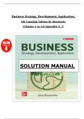 Business Strategy&colon; Development and Application &ndash; 4th Canadian Edition by Gary Bissonette &ndash; Full Solutions Manual &lpar;Chapters 1&ndash;14 &plus; Appendices&rpar;