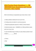 ECA Practice Exam Questions 1 &ndash; 100  2025&sol;2026 Exam Questions and Correct  Answers &vert; New Update 
