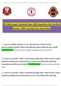 ATI Med Surge Proctored Exam 2023 Questions And Verified Answers 100- passing Score Guaranteed&period;pdf