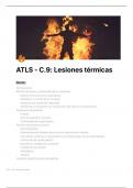 Resumen y respuestas&colon; ATLS&colon; Cap&iacute;tulo 9&colon; Lesiones t&eacute;rmicas