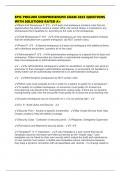 EPIC PRELUDE COMPREHENSIVE EXAM 2025 QUESTIONS WITH SOLUTIONS RATED A&plus;