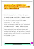 Iron Worker Final 2025&sol;2026 Exam  Questions and Detailed Answers &vert; Get it  100&percnt; Correct Answers 