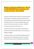 Module 3 Quiz Nurs 5366 Score&colon; 100 out  of 100 2025&sol;2026 Exam Questions and  Correct Answers &vert; New Update