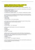 FLORIDA CERTIFICATION CPI FINAL PAPER 2025 QUESTIONS WITH SOLUTIONS RATED A&plus;