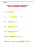 ASVAB-NAVY EXAM 2025 BRAND NEW  ACTUAL EXAM WITH ANSWERS&period; 