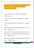 None For The Road NM 2025&sol;2026 Exam  Questions and Verified Answers &vert;  Already Graded A&plus;