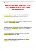 INDIANA PSI NAIL PRACTICE TEST  2025 BRAND NEW ACTUAL EXAM  WITH ANSWERS&period; 