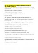 MOTOR VEHICLE LAW EXAM 2025 QUESTIONS WITH SOLUTIONS RATED A&plus;